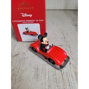 Hallmark a futuristic freeway to fun! Disney Mickey Mouse ornament Xmas